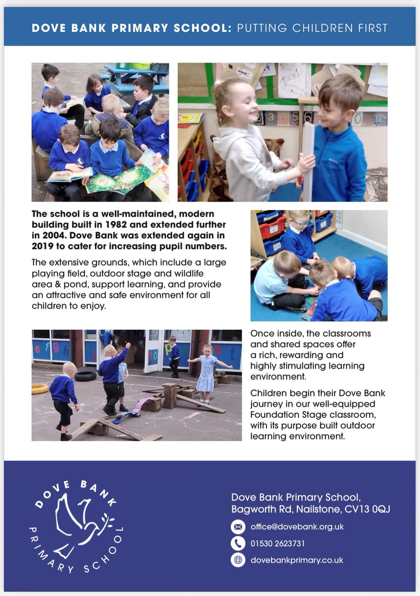 Starting school in August 2024? Apply now whilst places are still available!

Please contact us for a personal school tour on 01530 262371.