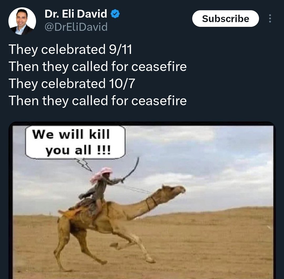 Haqiqatjou's tweet image. They celebrated 9/11, with their foreign agents in New York recording the events with cameras and dancing in joy while they occured (google: &quot;Dancing Israelis). 

Their leader publicly described the attacks as &quot;good&quot; and &quot;beneficial for Israel&quot; (google: Netanyahu&apos;s comments on…