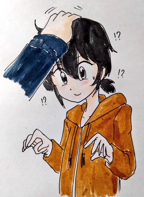 他所の子を勝手に撫でる暴挙(  ほふねこさん()ちのアイコンの子。好き勝手をするのが俺の主義だ(威張れたことではない