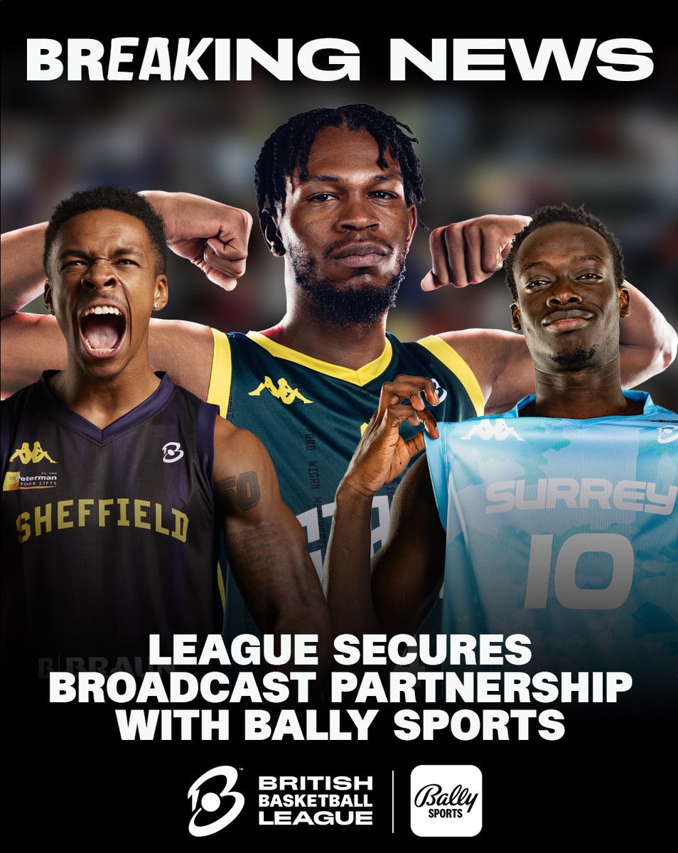 britishbasketm's tweet photo. 🇬🇧🤝🇺🇸 New Year, new broadcast partnership! 

We’re excited to announce we’ve teamed up with @BallySports to bring even more of the #BritishBasketballLeague’s best action to the United States! 

📲READ MORE: https://t.co/airLDvusyW

#UNBEATABLE https://t.co/avx8egyw6u
