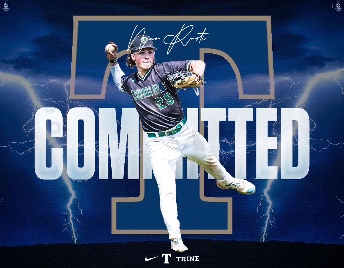 I’m blessed to announce my commitment to continue my academic and athletic career @TrineUniversity Thank you to coaches @tyrub3 and @CoachPerschke for giving me this opportunity. Roll thunder!