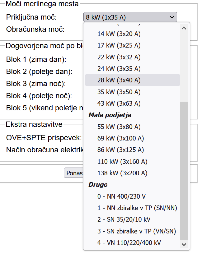 Nov kalkulator omrežnin v razvoju. Ta naredi za vse mesece na enkrat. Pokaže tudi integriteto podatkov. Podpiral bo tudi večje uporabnike. Moram še implemntirat jalovo energijo pa precej potestirat. Najpomembneje pa: ful je hiter, ker se izvaja izključno pri uporabniku (JS).