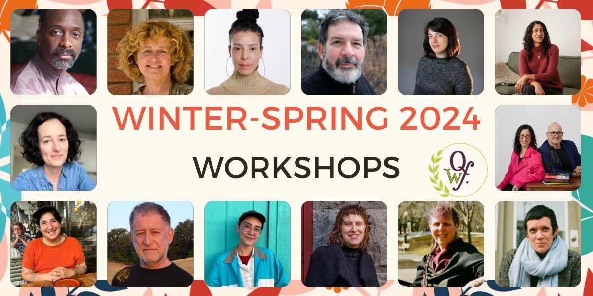 It's workshop season! 🤩Winter-Spring #writingworkshops are now open for registration, covering everything from #weirdfiction and #screenwriting to applying for grants and writing residencies. Spots are filling fast—sign up now before it's too late! 
qwf.org/winter-spring-…