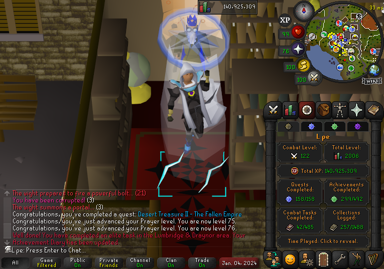The_Lope's tweet photo. Quest point cape and over 2k total on the UIM https://t.co/UrlvnhjdnH