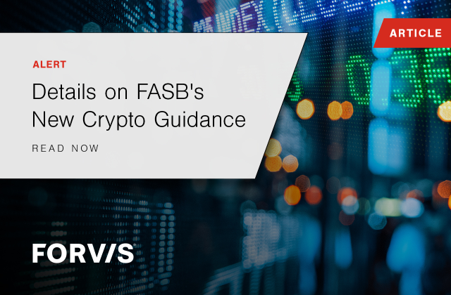 New #FASB ASU 2023-08 applies to all entities and offers narrowly focused accounting and disclosure guidance for certain crypto assets. Learn more in this article from <a href="/FORVIS/">FORVIS</a>: bit.ly/3NQkOJ5
