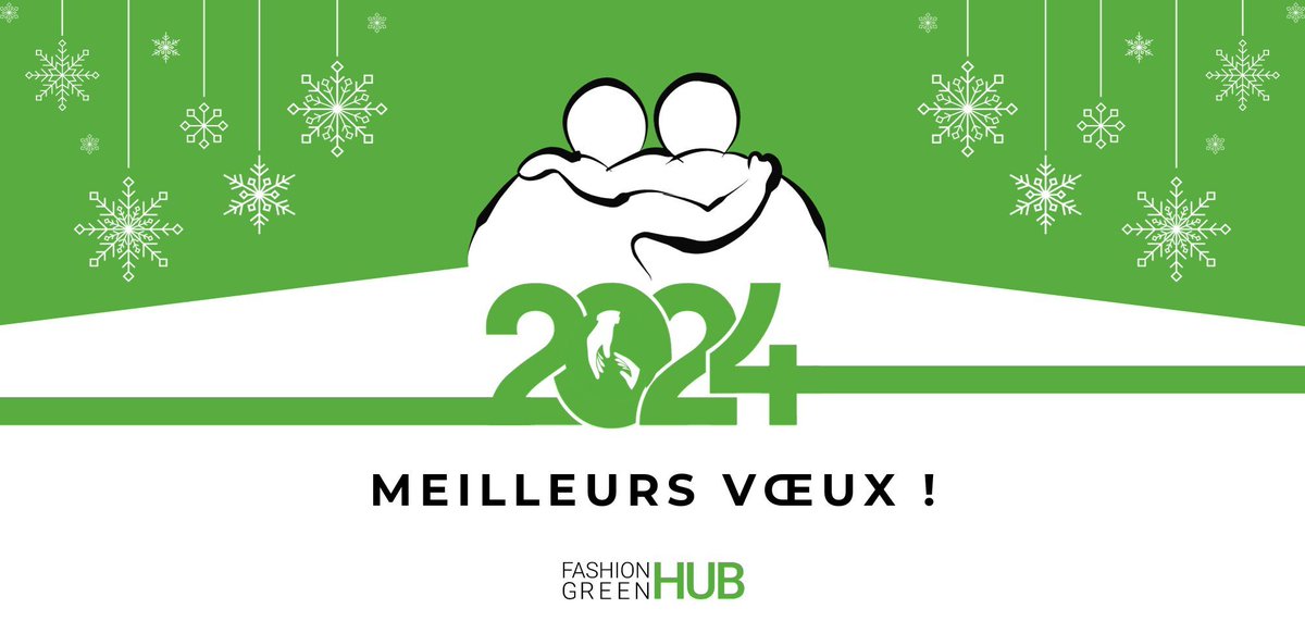 Fashion Green Hub vous souhaite à chacun une année 2024 pleine de joie, d’entraide et de projets qui vous rendent heureux ! ✨ Continuons à produire des solutions collectives pour une Mode plus #durable, #éthique, #locale, #innovante et créatrice d’emplois sur les territoires !