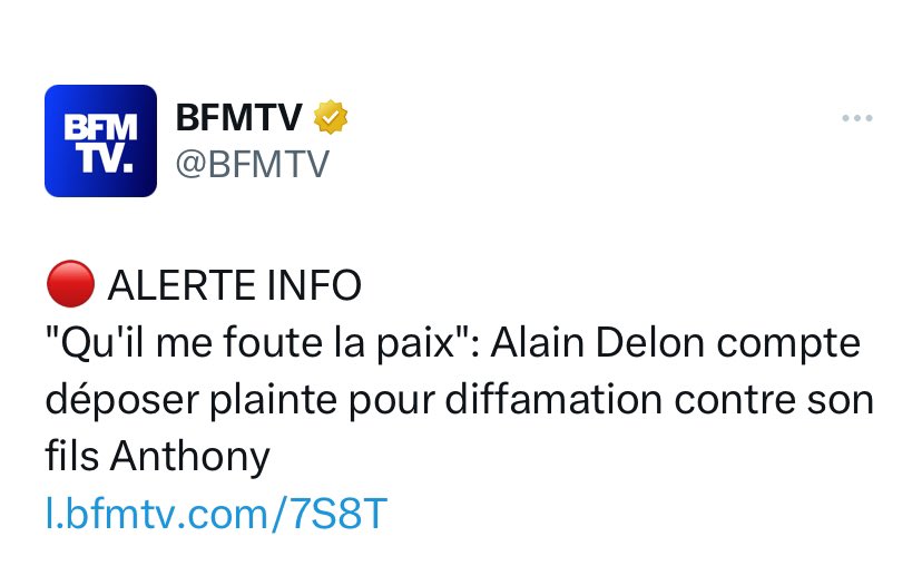 realmarcel1's tweet photo. Ils ne pourraient pas régler leurs problèmes de famille en famille, les Delon ? https://t.co/lgxEmPHOb4