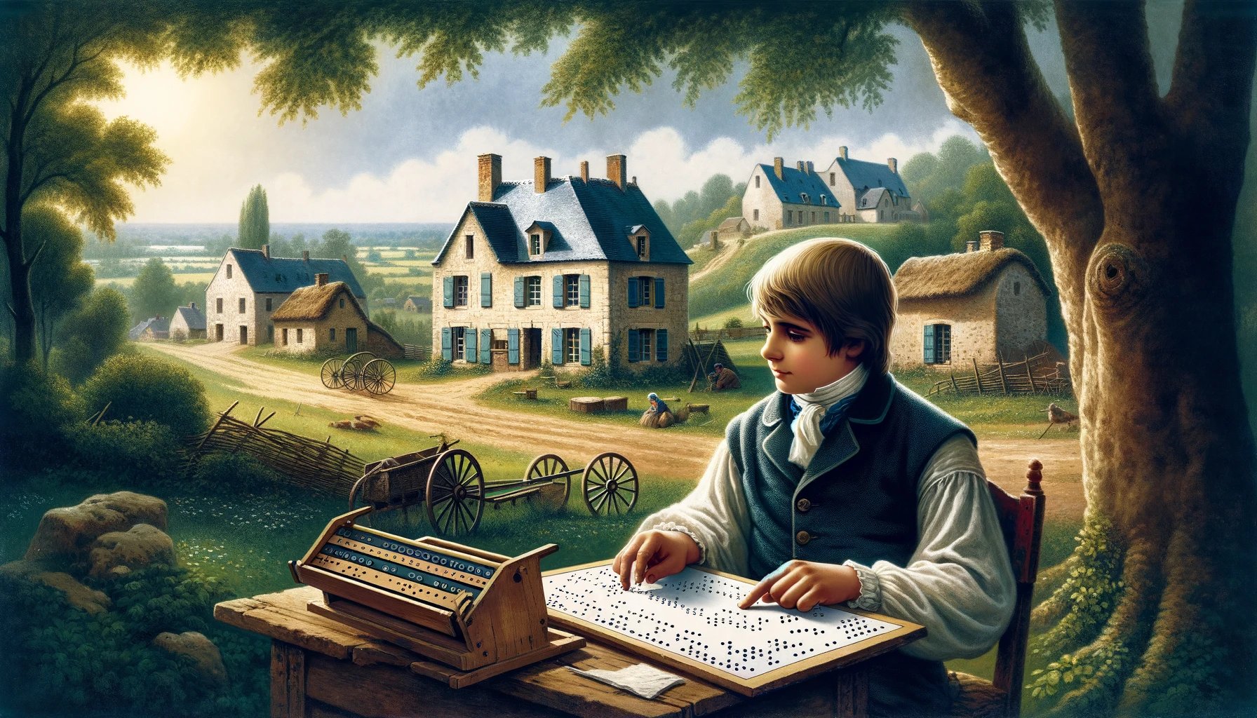 Antonio Vieira Santos on X: "The Story of Louis Braille: A Testament to Innovation and Resilience. In the quaint village of Coupvray, France, a young boy named Louis Braille was destined to