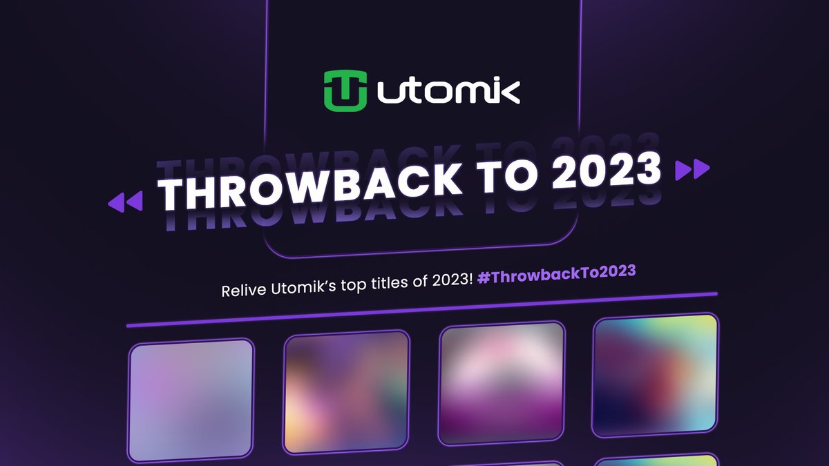 Utomik's tweet photo. ✨ Happy New Year! Join us on a journey through 2023 with Utomik's top titles! 🎮 Relive epic adventures and thrilling victories that made the year unforgettable. 🚀 Stay tuned for the big reveal! #Utomik #ThrowbackTo2023 #GamingRewind https://t.co/DQvyiq9kPS