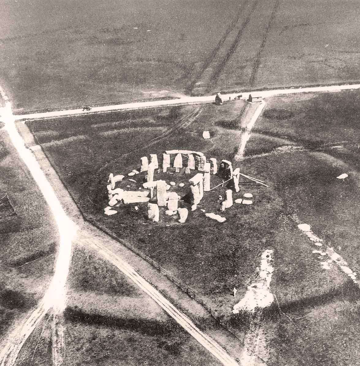 Before this photograph, nobody had ever seen a picture of Stonehenge from above. The photo, taken by 2nd Lt Philip Henry Sharpe in 1906 from a tethered balloon, is the earliest known aerial photograph of any archaeological monument in Britain.