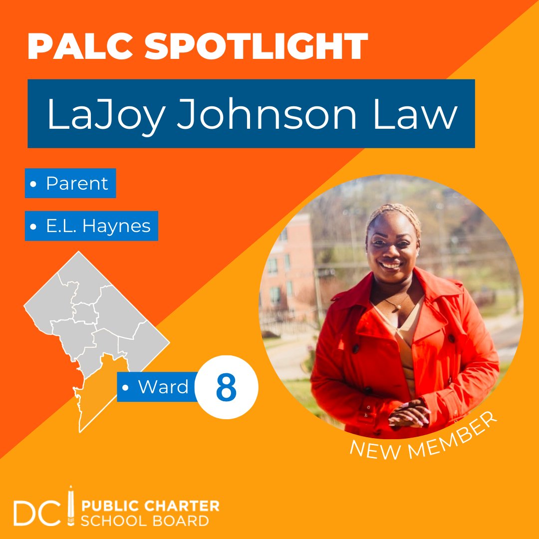 DC PCSB #DCCharterProud on X: Meet a new member of our Parent and Alumni  Leadership Council (PALC) team, LaJoy Johnson Law! LaJoy is a parent at  @ELHaynesPCS and joined the council to 