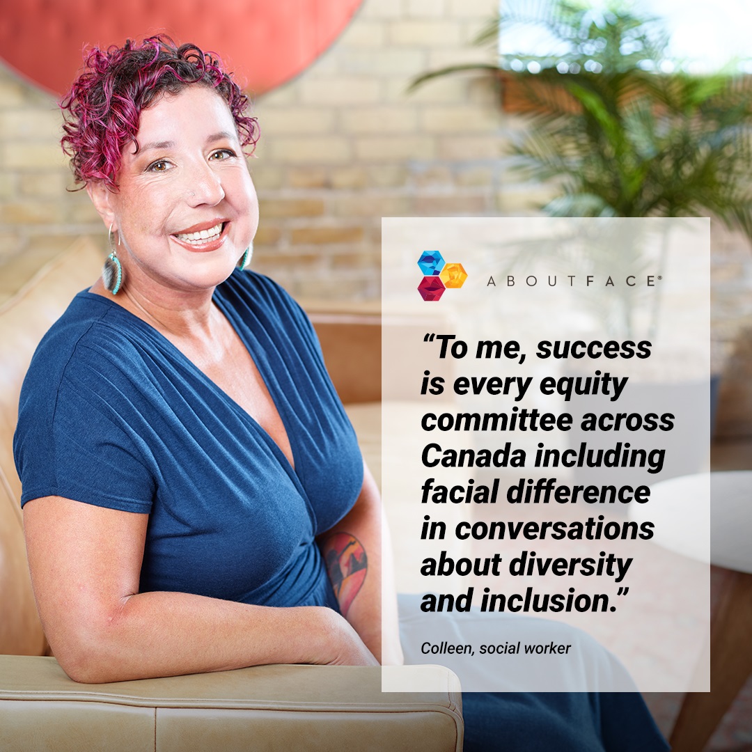 We have a new story to share as part of our My Difference Should Make No Difference campaign. Colleen has always been a strong advocate for the facial difference community and wants people to learn more, speak up, and be an ally in your community. bit.ly/3QAgnTj