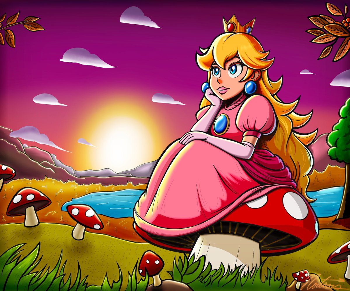 A pleasantly pensive #PrincessPeach! 🍑
---
#princesspeachfanart #supermario #supermarioworld #supermariomovie #nintendoartwork #mushroomkingdom #nintendoprincesses