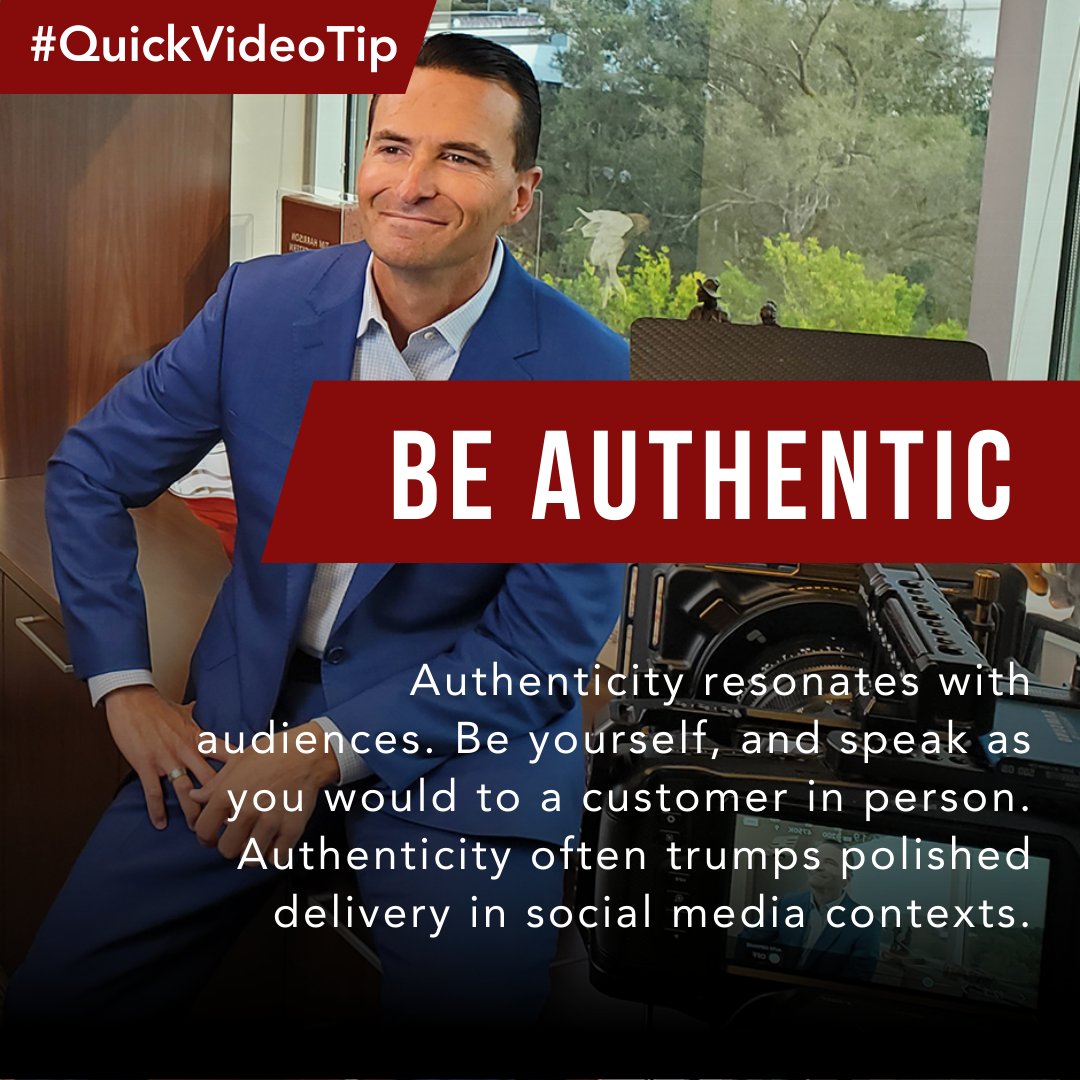 Make sure to Be Authentic when filming videos for social media. This is a place to let your personality shine and give your potential clients a true idea of your firm's values! 🤝 #socialmediavideo #personality