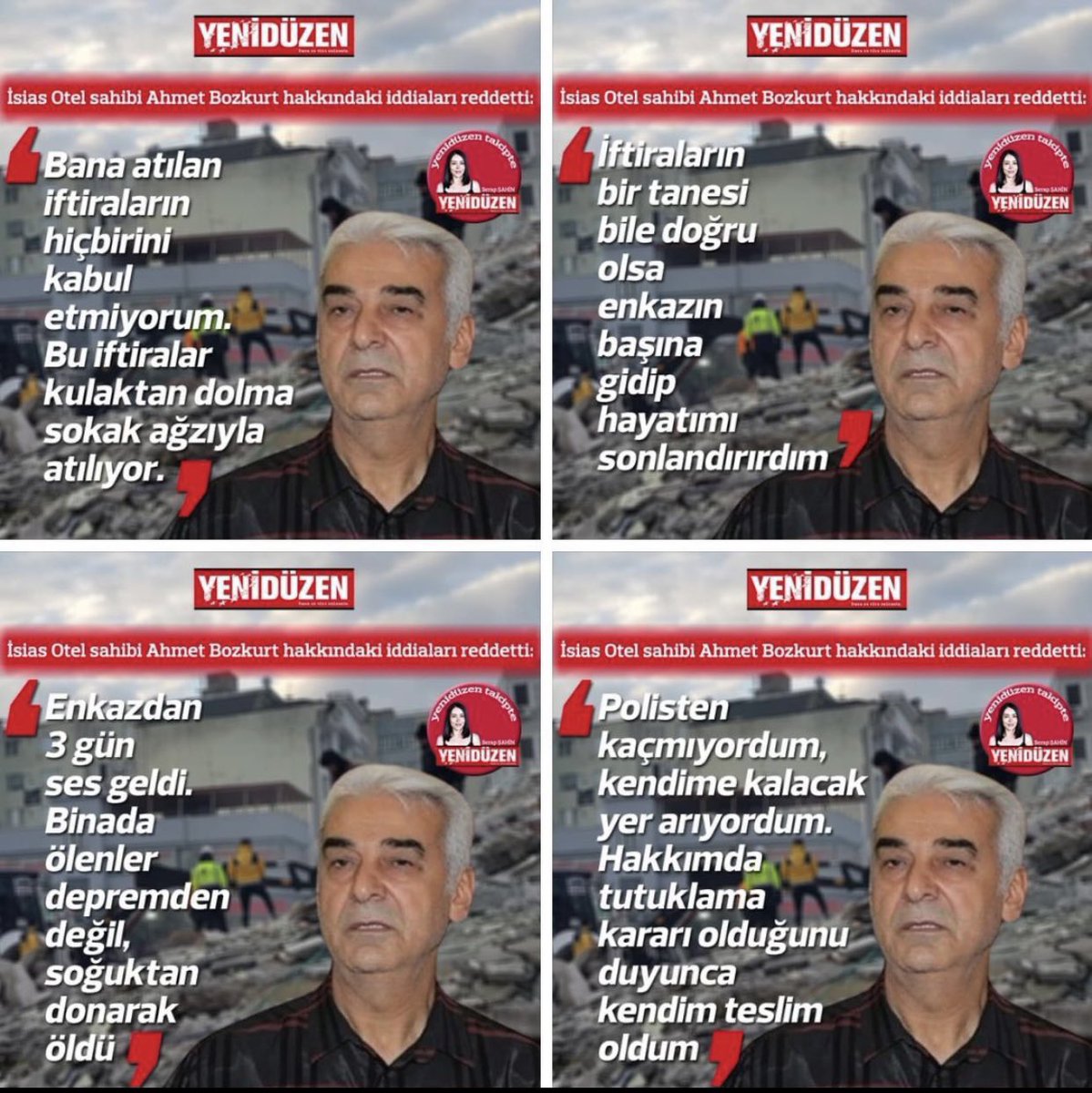 Ne utanma, ne pişmanlık, ne üzüntü, ne empati..
İnsanlıktan yoksun katil..
Yok öyle kolay kolay sıyrılmak🤬
#isiasvicdansız