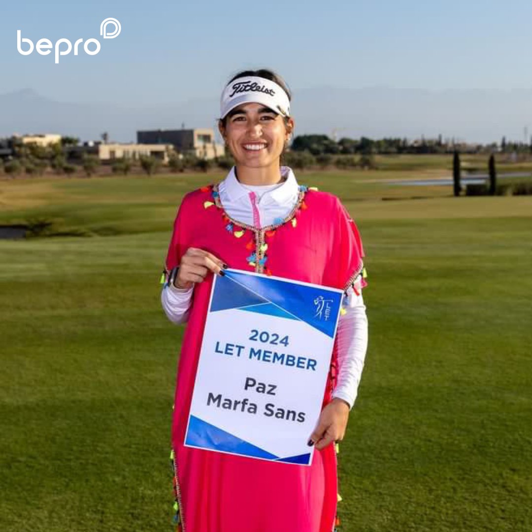 teambepro's tweet photo. Nuestra #AtletaBepro, Paz Marfá, se ha clasificado entre las 20 mejores en la Final de la Escuela de Calificación del LET, ¡consiguiendo así su tarjeta para el circuito femenino europeo en 2024!

Esta será su tercera temporada completa en el Ladies European Tour. ¡Enhorabuena!⛳️ https://t.co/sSXYLEvcHR