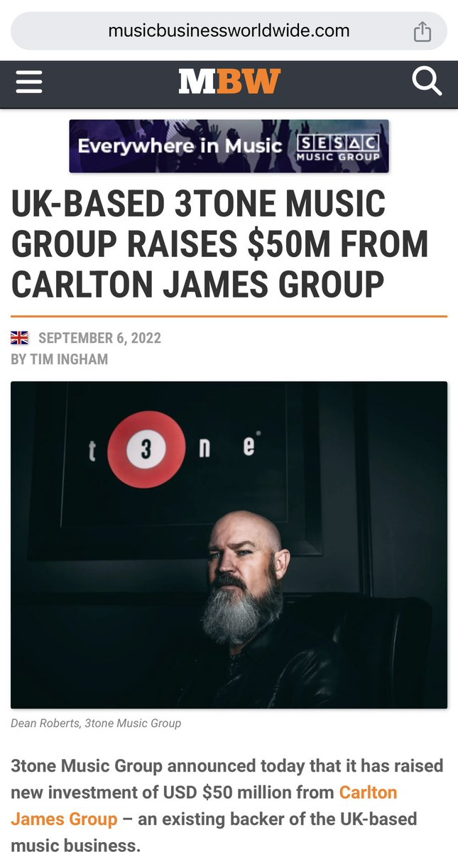 drbigyas's tweet image. This really isn’t the sort of story I’d ever want to be a part of but I feel like I have to help expose 3 Tone and also push for better protection of artists and labels money and for press to fact check stories (their 50ml investment) before printing them! #musicbusiness #scam