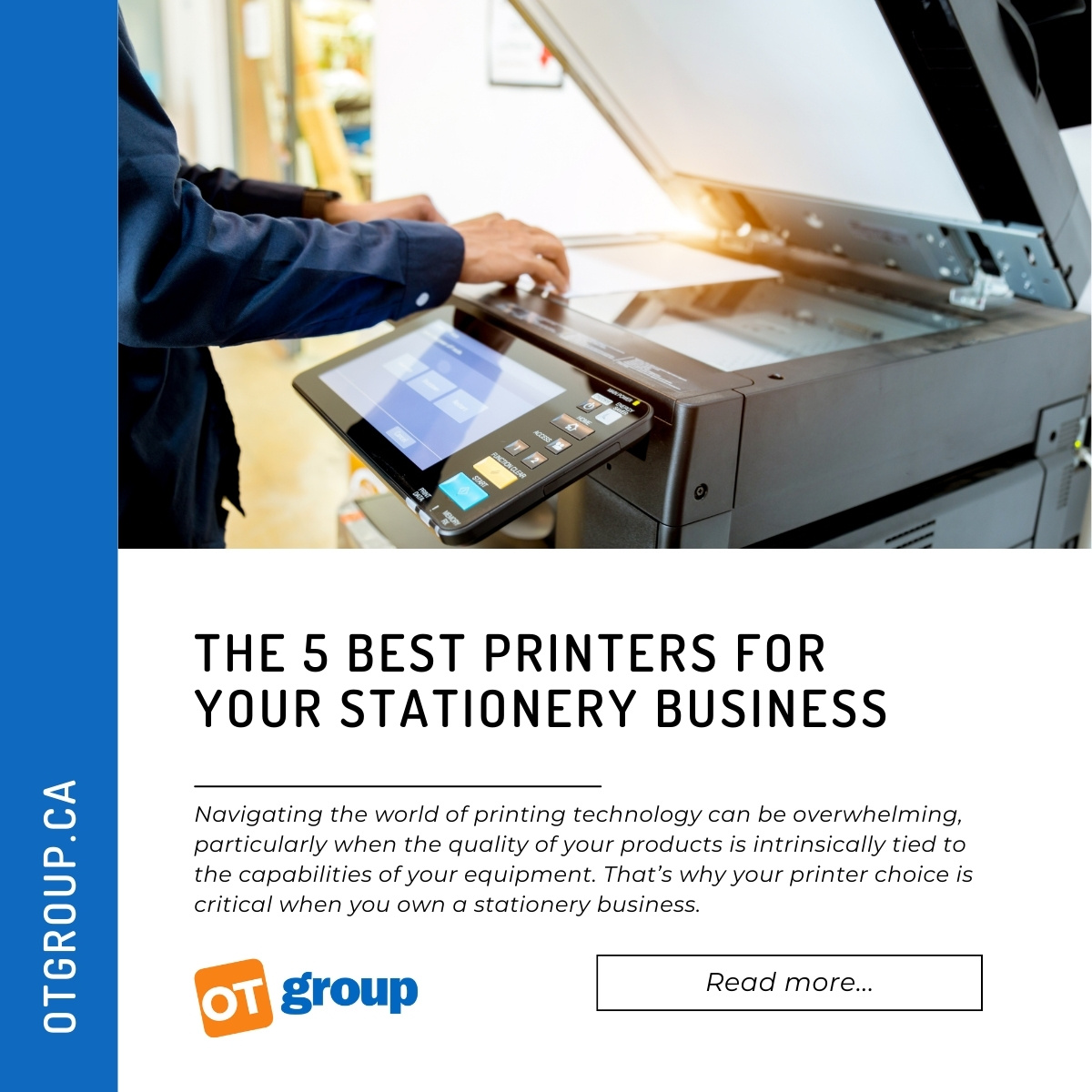 OT_Group's tweet photo. The 5 Best Printers for Your Stationery Business - Discover the top 5 #printers for your #stationerybusiness. We hope this information can help you find a printer at the right price point and with the right features for your business. ⤵️
https://t.co/lra3szWJ6d https://t.co/8hAD05HL9A