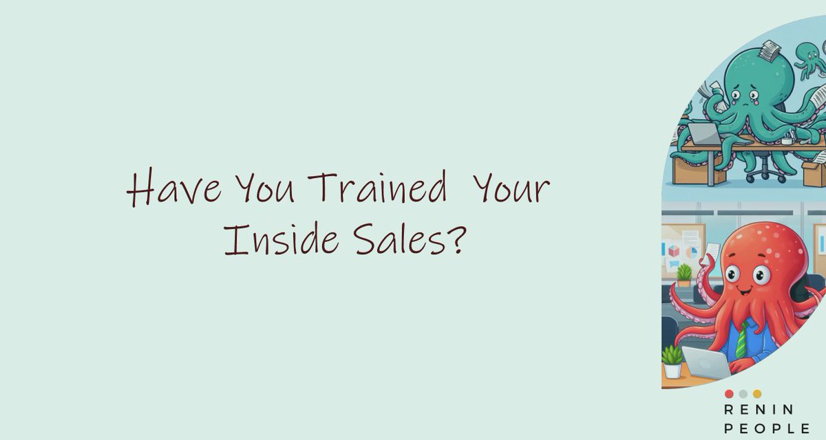 ReninResearch's tweet photo. Inside Sales Success is driven by effective training: Elevate confidence, enhance productivity, give better customer experience and a happy team stays together longer. #InsideSales #TrainingSuccess https://t.co/7OTqd7oXfN