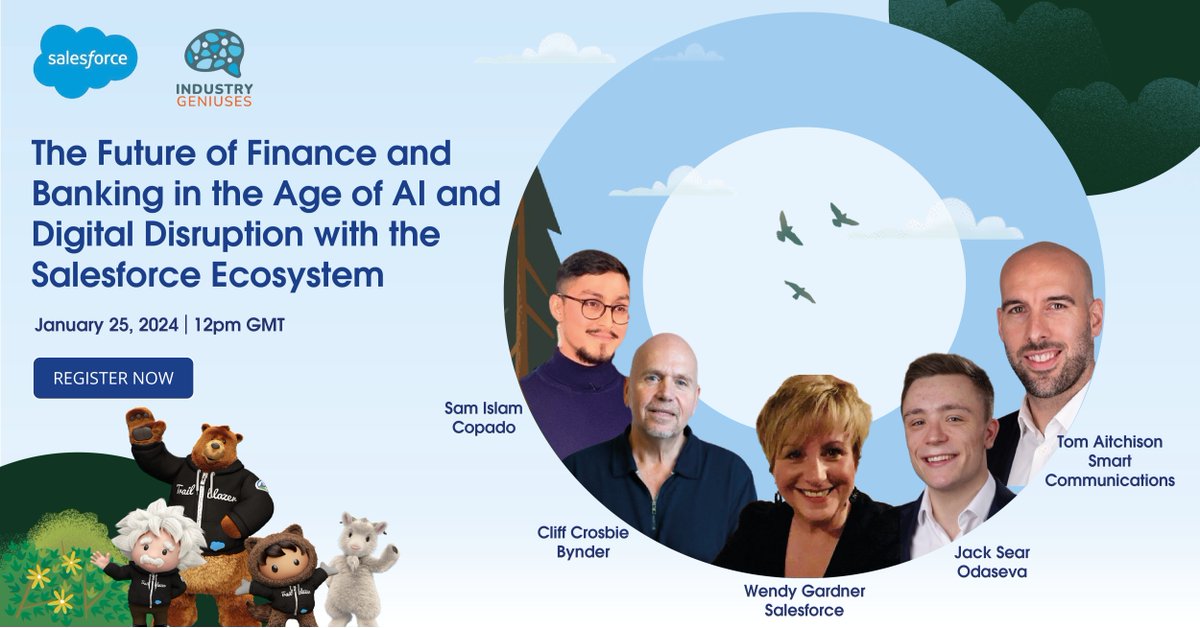RMintz2's tweet photo. Register now for "The Future of Finance and Banking in the Age of AI and Digital Disruption with the Salesforce Ecosystem," an interactive session in London's Tech City to learn from start-ups and digital innovators in the world of banking and finance https://t.co/jvS47a5Wn6 https://t.co/QL2icm3OOR