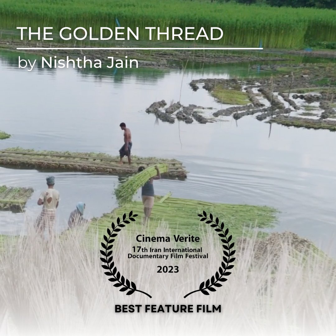 TaskovskiFilms's tweet photo. 🏆 BEST FEATURE FILM 🏆
🎬 We proudly announce that THE GOLDEN THREAD by Nishtha Jain has won the Main Prize at Full Length International Competition Section at International Documentary Film Festival “Cinema Verite”!
Congratulations! 👏
#awards #documentary #taskovski https://t.co/diwRmuKZp2