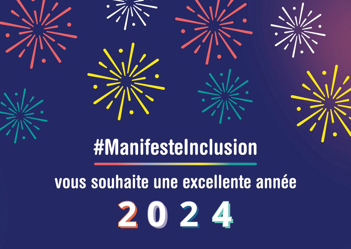 Belle année et meilleurs vœux !
L #inclusion est le pilier de la mission #ManifesteInclusion. Ensemble, continuons à la porter au quotidien dans nos actions et faisons de 2024 une étape essentielle sur le chemin du #handicap et de l #accessibilité !