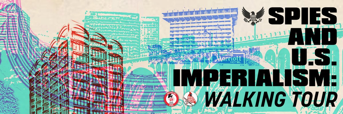 Take a Walk with Metro DC DSA! On Sat. Jan. 27 in Rosslyn @ 1PM, we host the Spies and U.S. Imperialism: Walking Tour with Professors Andrew Friedman and Dan Greene- drawing on their original research on the area. Sign up now! forms.gle/deGBqxjousCsUF…