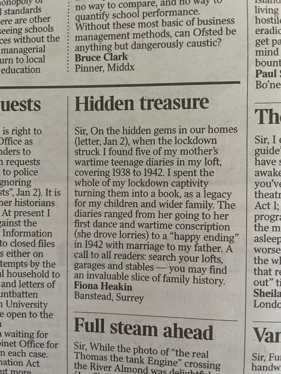 fheakin's tweet photo. Blimey I got a letter published in the Times. https://t.co/4S79mku9zO