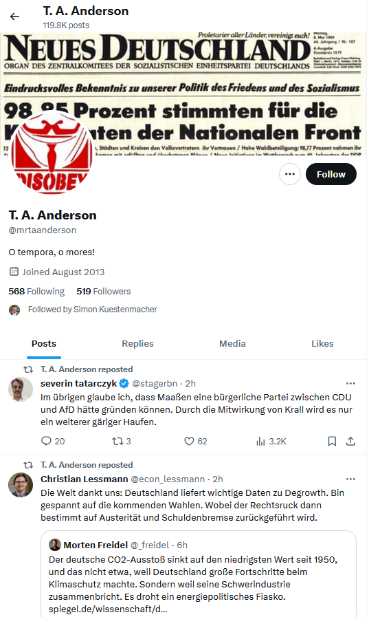 realLaurelMosar's tweet photo. @VictorWeitzel @diego_bxl @LeonGloden @SZ 4/ Iergendeen muss d'Fro als éischte stellen, wa soss keen sech traut: sinn d'Heescherten an d'Migranten am Här Mosar sengem Kapp net een an deselwechte Sujet? Ass d'Benotzen eleng scho vum Wuert "Lösung" (Tweet), wann ee weess wat haut scho bei Frontex leeft, nach vertrietbar? https://t.co/EmgKMKXH77