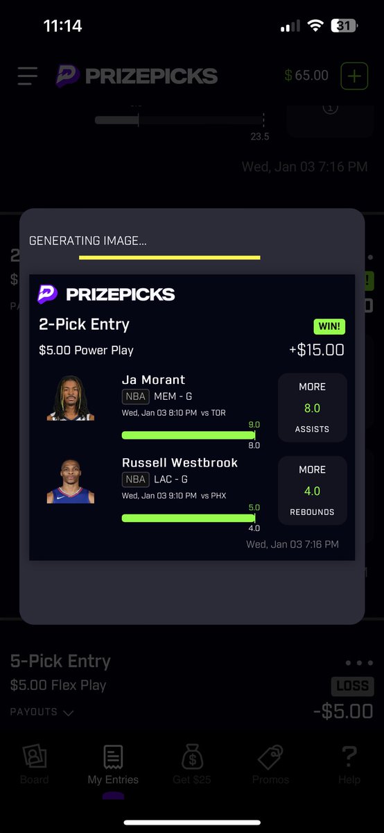 First bets of the new year go BANG!