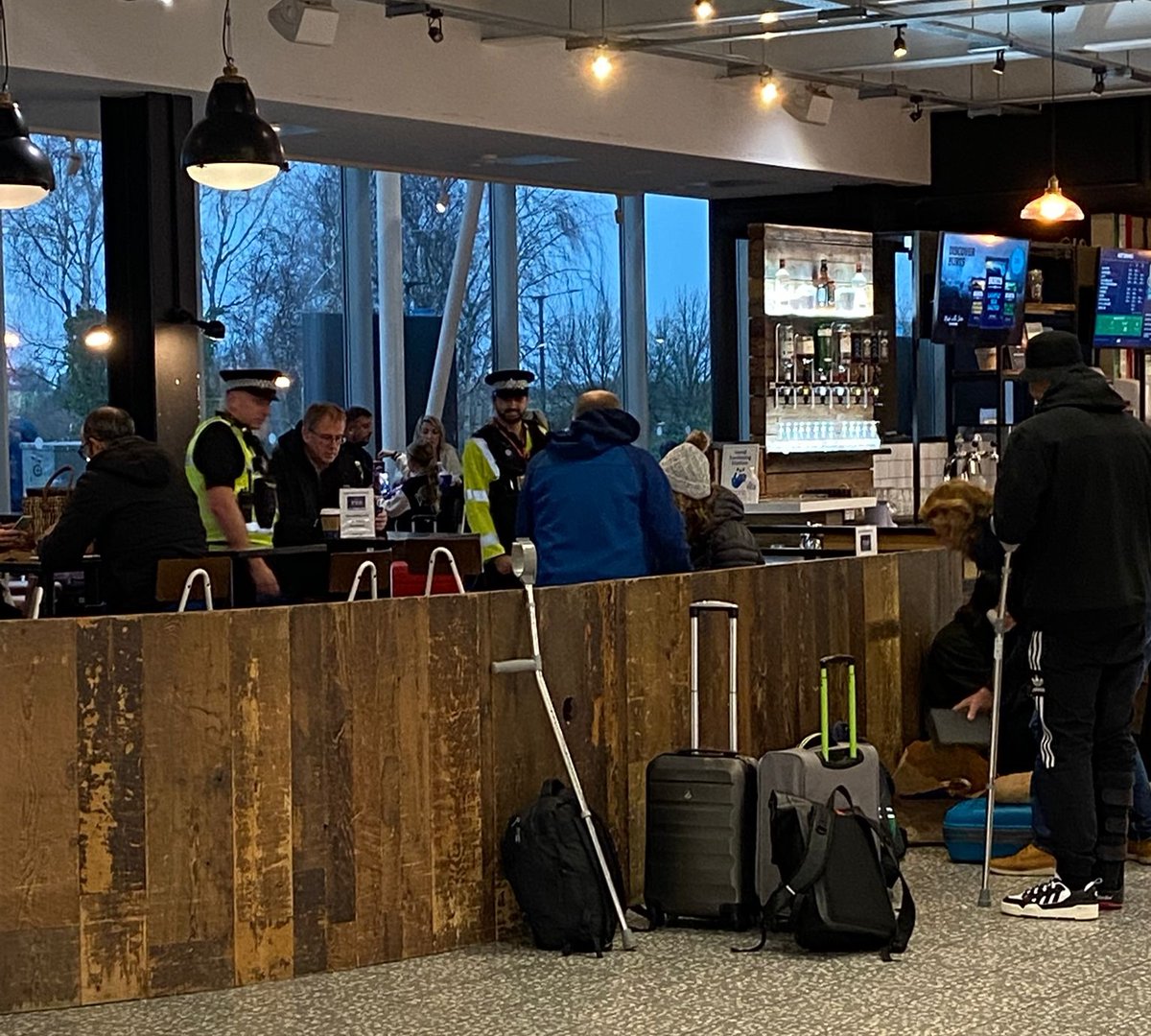 Our specially trained #ProjectServator officers have been meeting people at <a href="/BristolAirport/">Bristol Airport</a> as part of our unpredictable deployments. 👮🏽‍♀️ 👮🏻 

We're working hard to keep you safe. 

Seen something suspicious? 👀  Tell us! 
Just want to say 'Hi'? Come on over, we love to chat 🙂