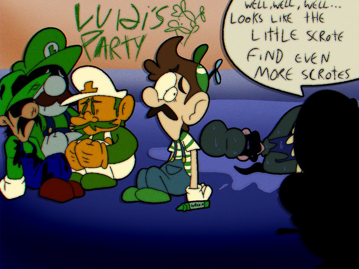 kris_Draws2002's tweet photo. A luigis day out , literally jsjsjsjs
#mariomadness #mariomadnessv2 #mario #luigisdayout #betaluigi #lucas #lisreal #mrl #toolateexe #ihyluigi #luigi #fridaynightfunkin #fridaynightfunkinfanart https://t.co/VEJBgelOMF