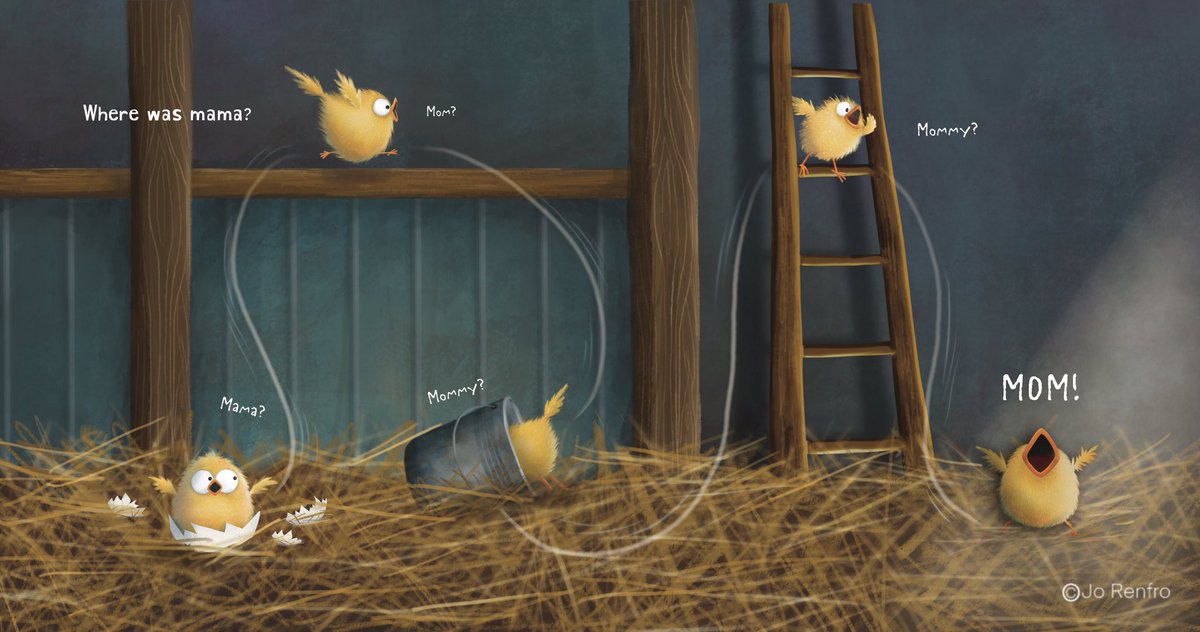 RenfroJo's tweet photo. It’s #kidlitartpostcard day…and here’s one of my favorite spreads from my new picture book coming out in February! #peggetscrackin #debutpicturebook I’m rep’d by Samantha at Thompson Literary. Check out my portfolio at https://t.co/5HP3luge5r https://t.co/Huqrw7ul9V