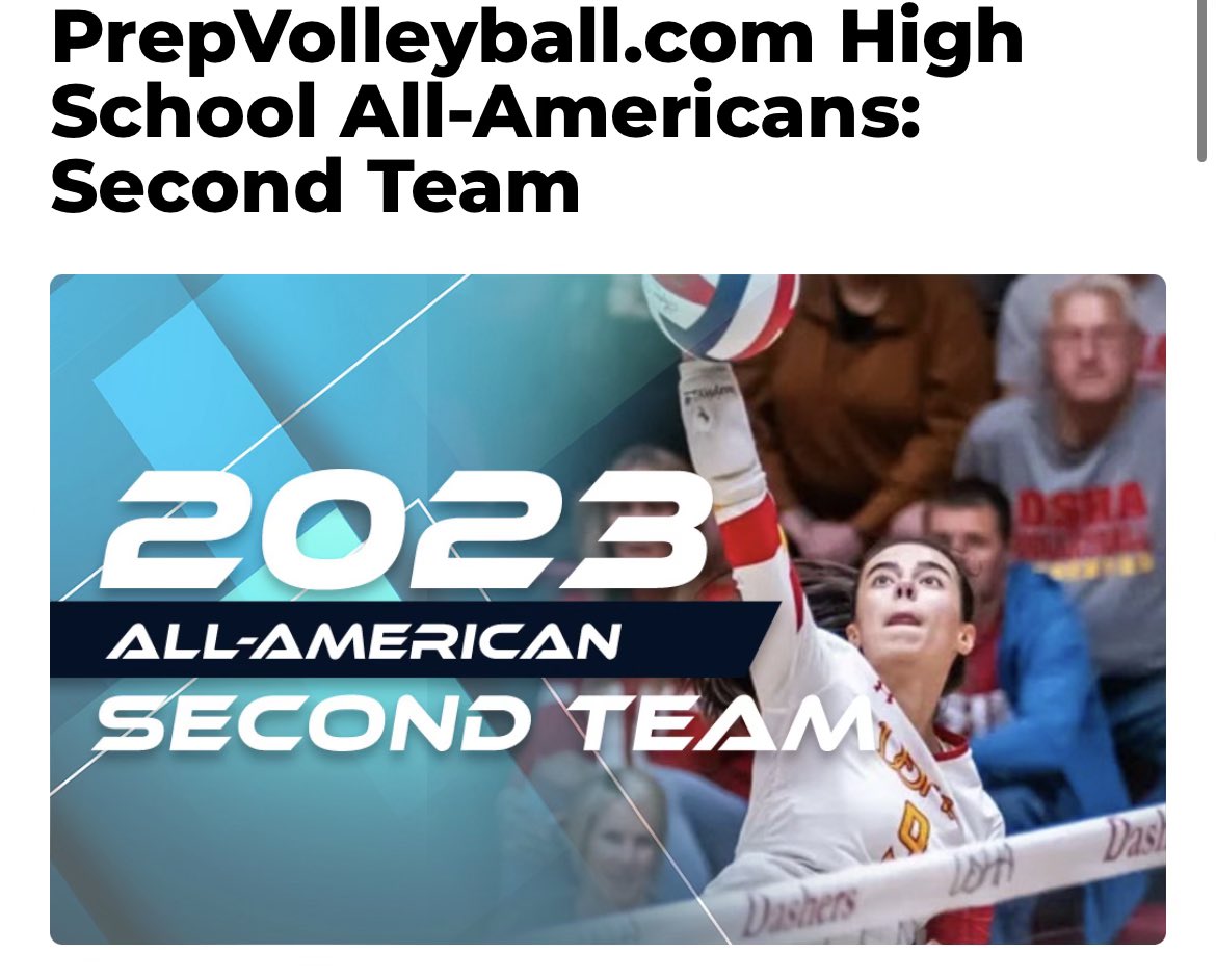 Milwaukee Sting 18-Gold 2024 (@sting_gold) on Twitter photo ๐จHuge congrats to Anna and Sophia (๐ the pic of our girl Sophia below) for making the <a href="/PrepVolleyball/">PrepVolleyball.com</a> High School All-Americans: Second Team!!! Anna and Sophia shined throughout the HS season and we are super excited to start club play soon with them on our team. ๐คฉ๐คฉ ๐จHuge congrats to Anna and Sophia (๐ the pic of our girl Sophia below) for making the <a href="/PrepVolleyball/">PrepVolleyball.com</a> High School All-Americans: Second Team!!! Anna and Sophia shined throughout the HS season and we are super excited to start club play soon with them on our team. ๐คฉ๐คฉ
