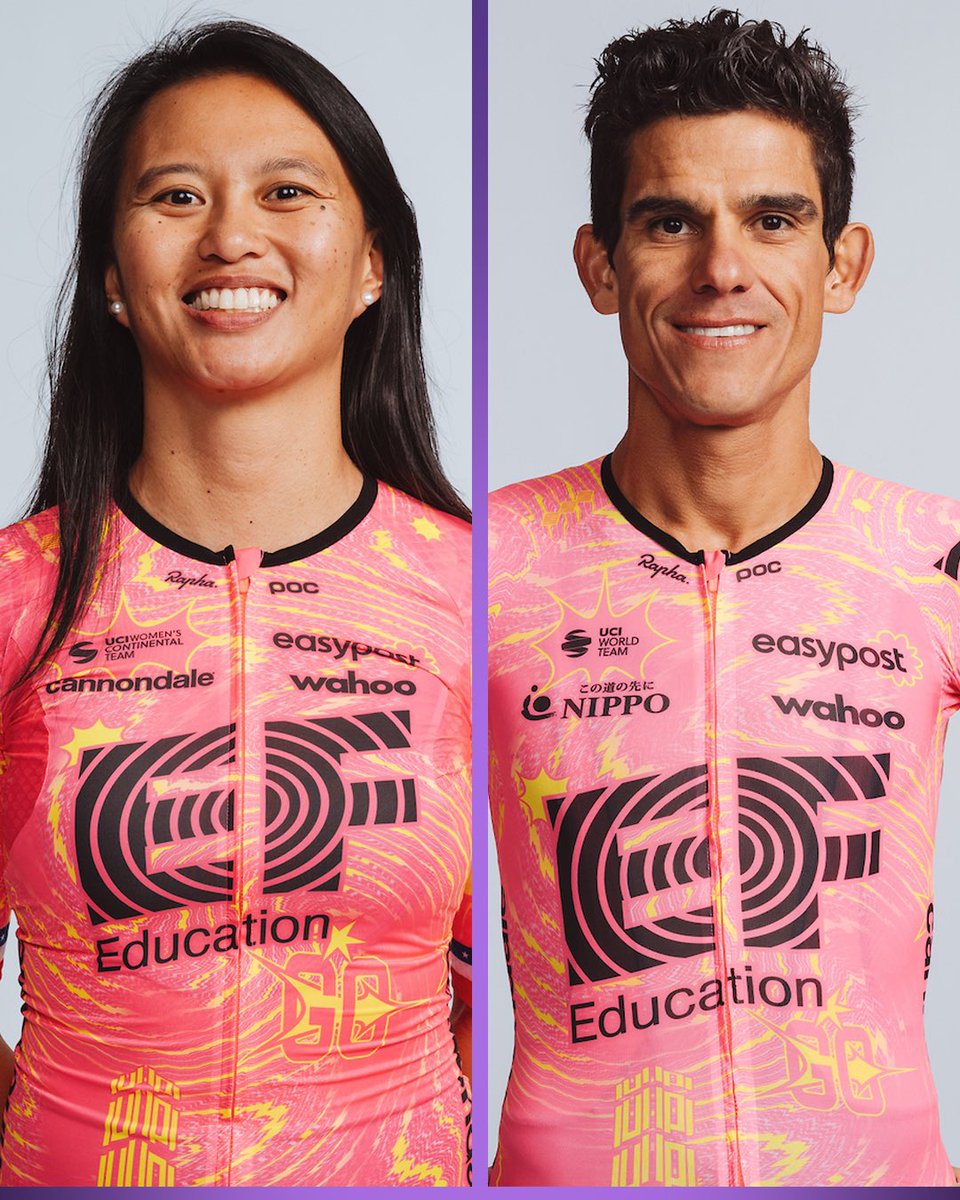 EF Education-EasyPost and EF Education-Cannondale unveil eye-catching kits for 2024 🤩

📸 Jered &amp; Ashley Gruber