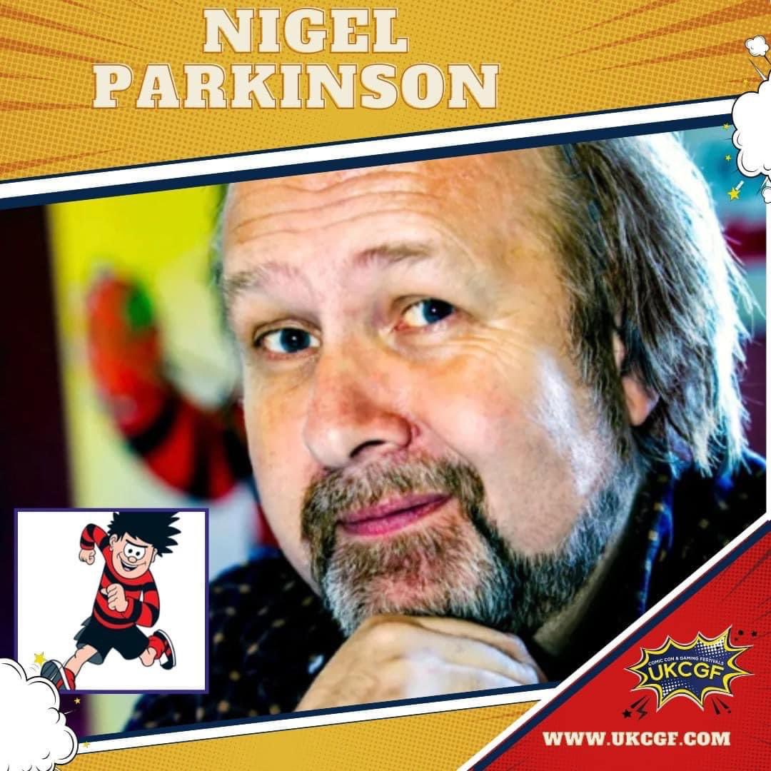 Comic Guest Announcement for Exeter Comic Con and Gaming Festival Spring 9/10th March Brighton 22nd June, Gloucester 13th July. Nigel Parkinson Beano cartoonist #nigelparkinson #beano #comicartist #comicartistofinstagram