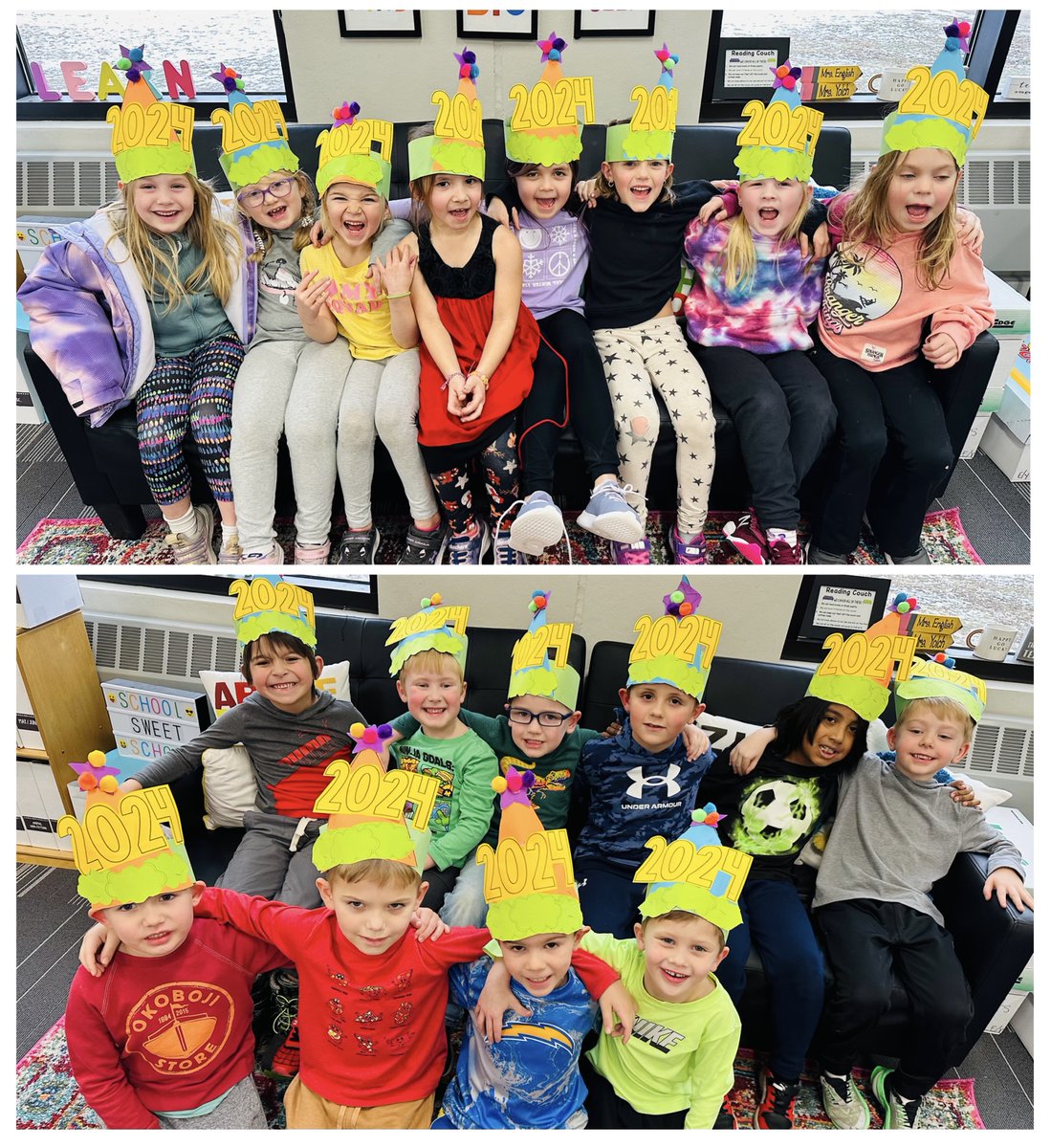 Happy New Year from our kindergarteners!