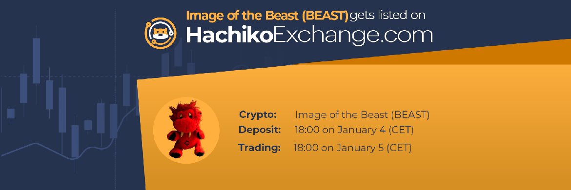 💥WE ARE SUPER EXCITED TO ANNOUNCE OUR NEWEST LISTING💎 Image of the Beast #BEAST TOKEN On The HachikoExchange.com ✅LISTING IS ON 1/4/24 AND TRADING STARTING ON 1/5/24 🧨

dexscreener.com/solana/73ivvow…
