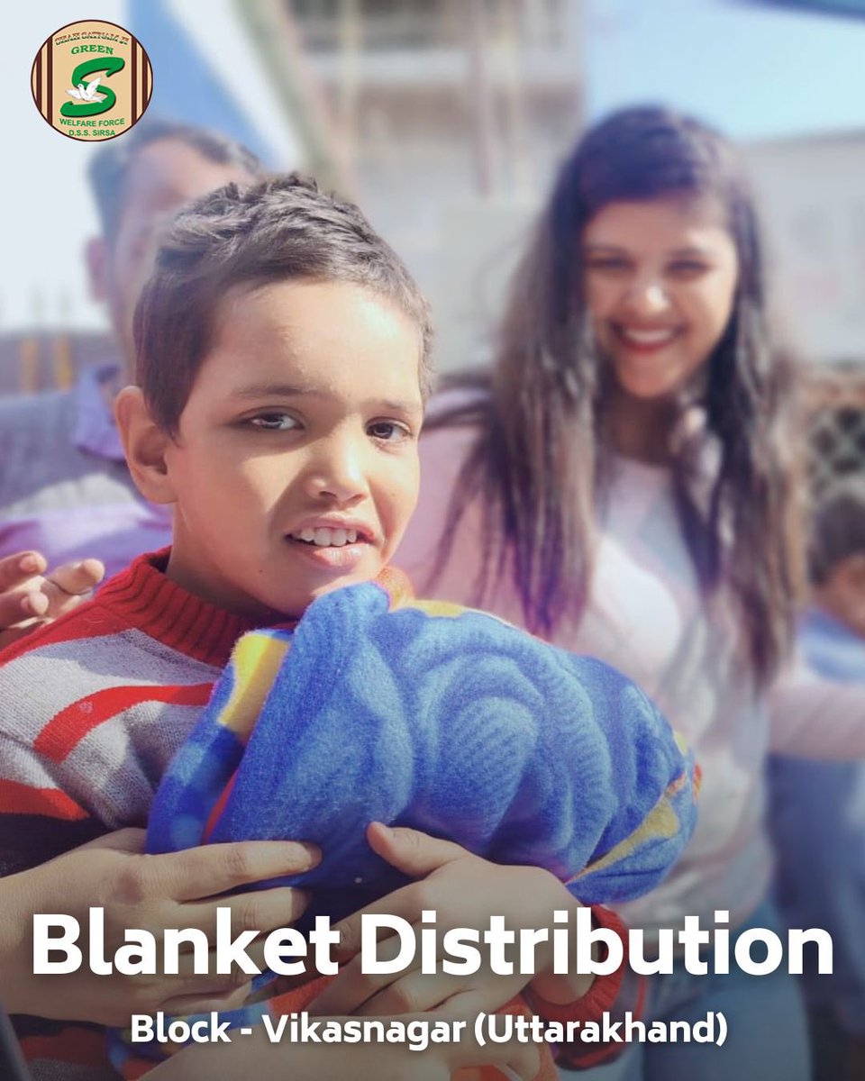 Volunteers from Shah Satnam Ji Green 'S' Welfare Force Wing have been actively distributing blankets to the needy during this winter season, bringing warmth and comfort to those in need. #WinterCare #BlanketDistribution