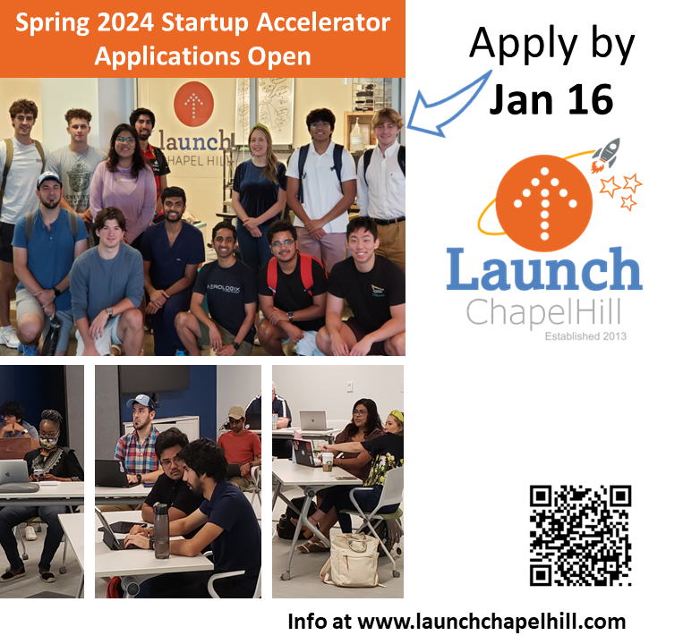 Launch Chapel Hill (@launchch) on Twitter photo 24 in '24: Applications now open for <a href="/launchCH/">Launch Chapel Hill</a> Launch Chapel Hill's 24th startup accelerator! High-involvement, high-impact accelerator designed for early-to-mid-stage ventures launchchapelhill.com/accelerator 24 in '24: Applications now open for <a href="/launchCH/">Launch Chapel Hill</a> Launch Chapel Hill's 24th startup accelerator! High-involvement, high-impact accelerator designed for early-to-mid-stage ventures launchchapelhill.com/accelerator