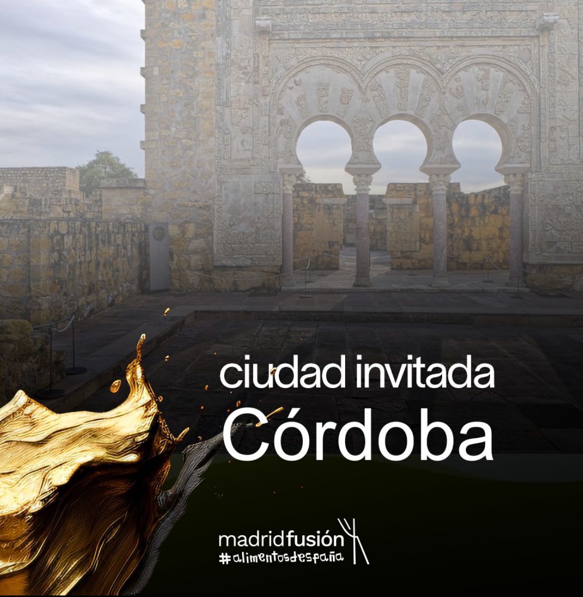 CÓRDOBA CIUDAD INVITADA MADRID FUSIÓN 2024 
29,30 y 31 de enero 2024
@madridfusion @CordobaESP @ayuncordoba_es #madridfusion2024 
#córdoba #andalucía #españa #gastronomía #patrimonio #córdobapatrimoniogastronómico #destinocórdoba #córdobaesmás