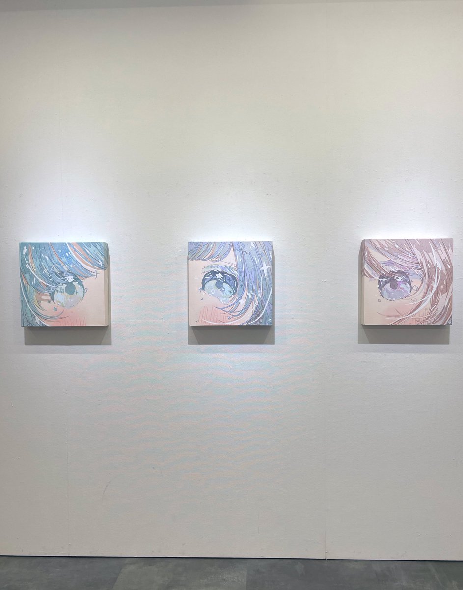 今日は新宿行く前にもう一つ、野澤梓さんの個展に行って「可愛いい」を大量摂取してきました…
こうやってギャラリーで絵を見ることいつぶり…？ってくらい久しぶりだったけど、やっぱ画面上で見る数億倍よかった…