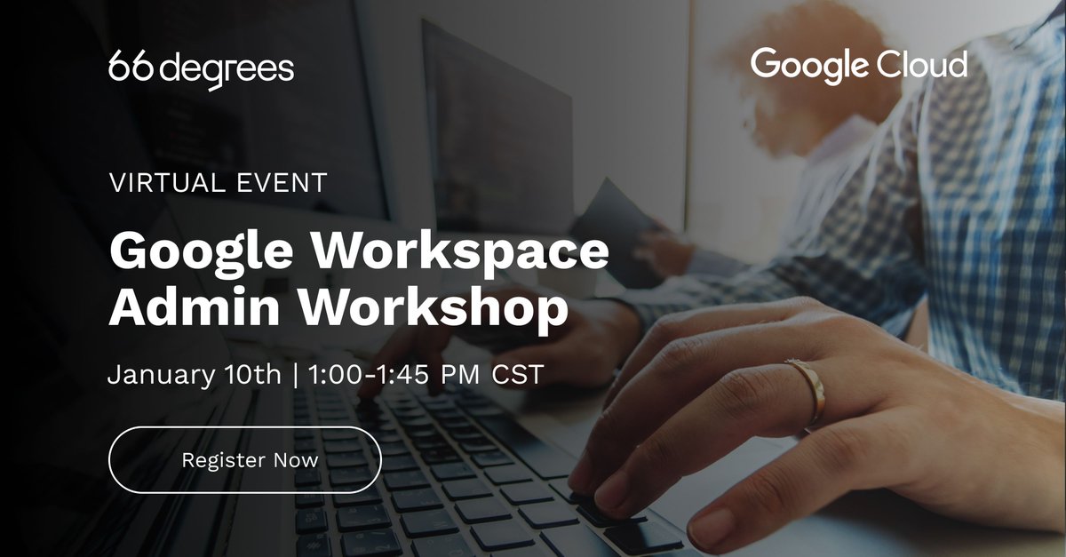 New Year, new opportunity to make the most of your Google Workspace environment! 🗓️ 🎉

Join us on the 10th for our virtual workshop to explore the latest features released in 2023 and how to ensure safety and security for your users and organization: buff.ly/3NPGJAc