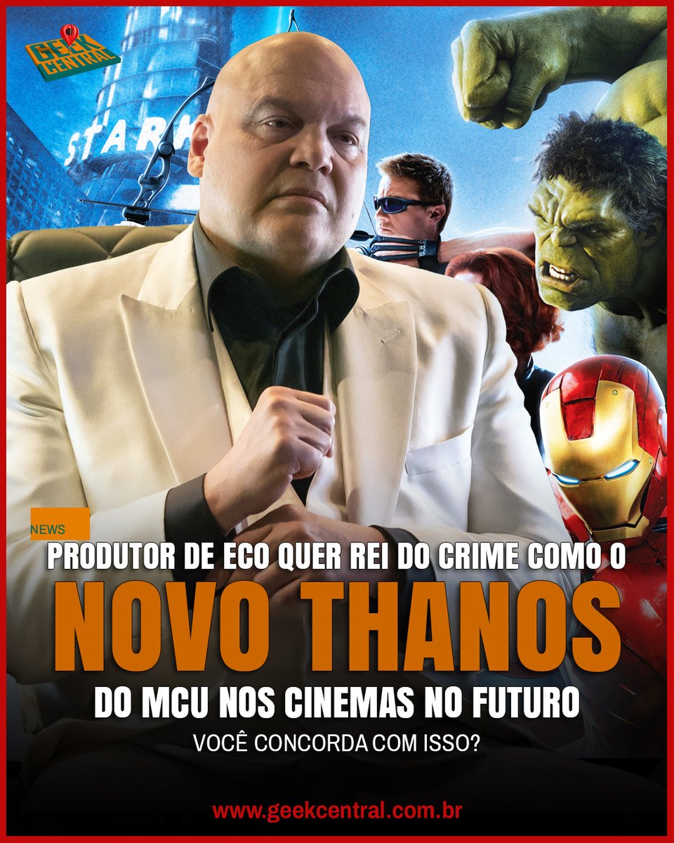 👑 **Rei do Crime de Volta: Marvel Revela Grandes Planos para Vincent D'Onofrio!**

#geekcentralbr #ReiDoCrime #VincentDOnofrio #MCU #SérieEcho #Hawkeye #Daredevil #Marvel #DisneyPlus #Hulu #OrigemEcho #MarvelStudios2024