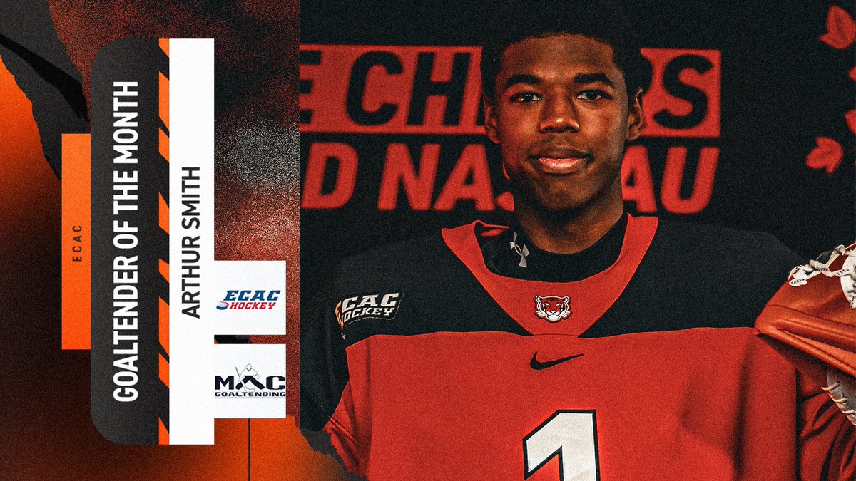 How's This For December?

1.76 GAA ✅

.935 sv % ✅

3-0-1 Record ✅

1st Career Shutout ✅

Those numbers earned Arthur Smith <a href="/MACGoaltending/">Bryan McDonald</a> Goaltender of the Month for December in <a href="/ecachockey/">ECAC Hockey</a>!

🔗:  bit.ly/3NMQVtd