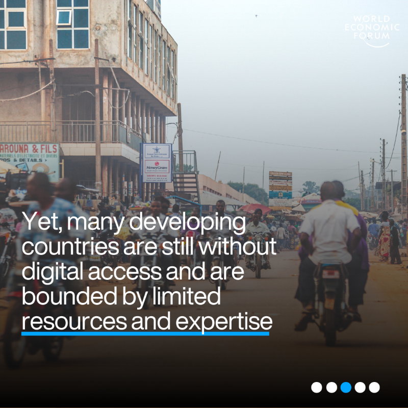 wef's tweet photo. Countries increasingly deploy #tech diplomats to Silicon Valley. Here's why tech #diplomacy is key to building trust and developing better tech governance and collaboration. #wef24