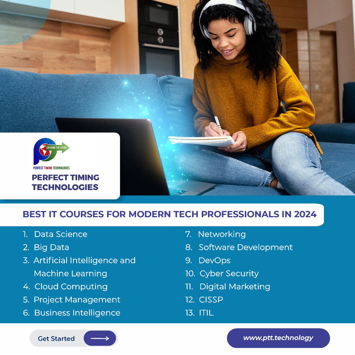 Best IT Courses for Modern Tech Professionals in 2024

Read Here: simplilearn.com/top-certificat… 

#ITCourses #TechEducation #DigitalAgeSkills #ProfessionalDevelopment #TechCertifications #PerfectTimingTechnologies #PerfectTimingHolding