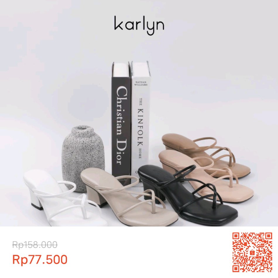 Bisa buat kondangan, buat nongki, bisa juga buat jalan-jalan bareng ayang, Karlyn Meldi Sandal Heels Wanita 5 cm hanya Rp77.500 di Shopee, sebelum kehabisan kuy buruan cek sekarang  juga ! ! ! 🥰shope.ee/4AadKhC3tU?sha… #ShopeeID
