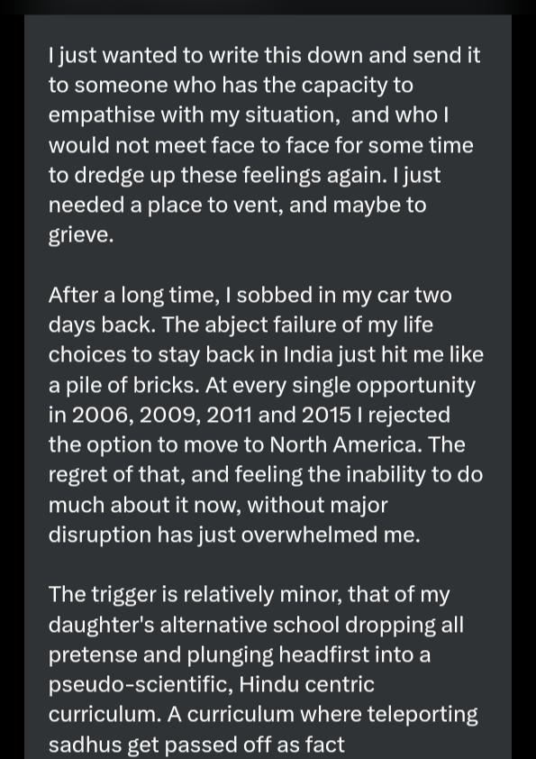 gauravsabnis's tweet photo. This will be a🧵 where I share, with their permission, messages that my Indian Muslim friends have sent me.

I post these messages here for contemporary conscience and future historian alike.

As a time capsule of these Indian Muslims who did nothing wrong at all ever. https://t.co/GjmebNoYNd
