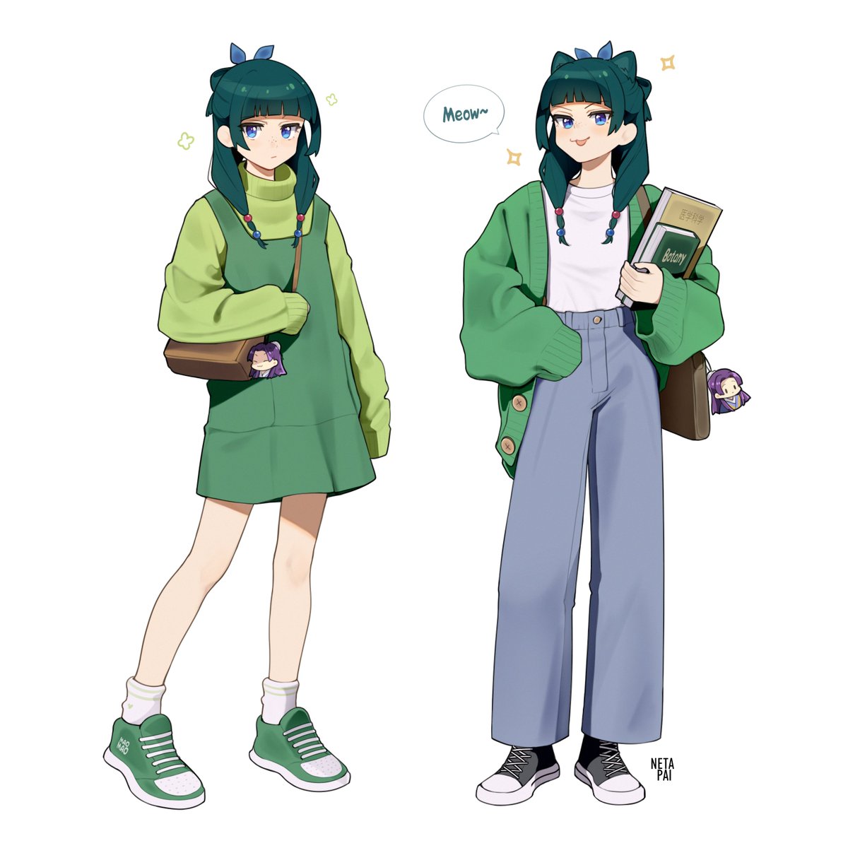 NETAPAI1's tweet photo. Stylish Maomao ☘️

#maomao #Kusuriyanohitorigoto https://t.co/UM0GT5GLV5